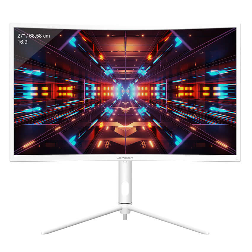 gaming Monitor LC-M27-QHD-240-C-K, 27-inch QHD curved display, advanced visuals, superior performance for gaming and graphic design.