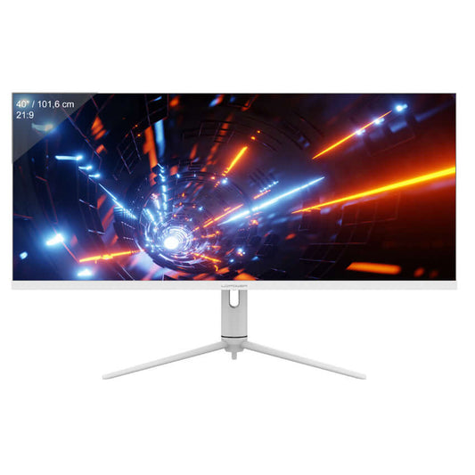 Gaming monitor LC-M40-UWQHD-144 - 40-inch UltraWide with vivid display showcasing high-quality graphics. Stijlvol ontworpen beeldscherm.